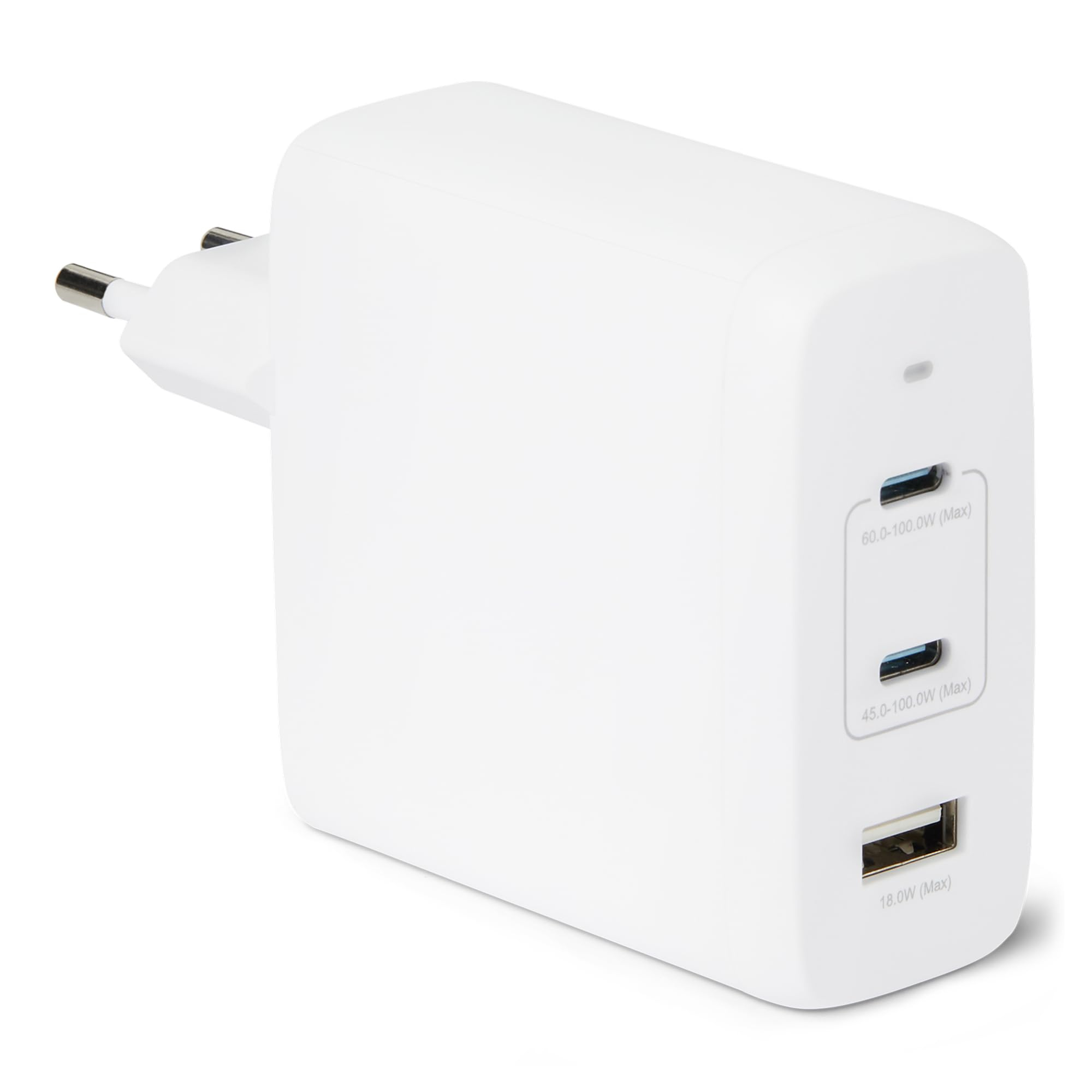 Chargeur mural USB C Nano GaN à chargement rapide, 120W; 3 ports Amazon Basics