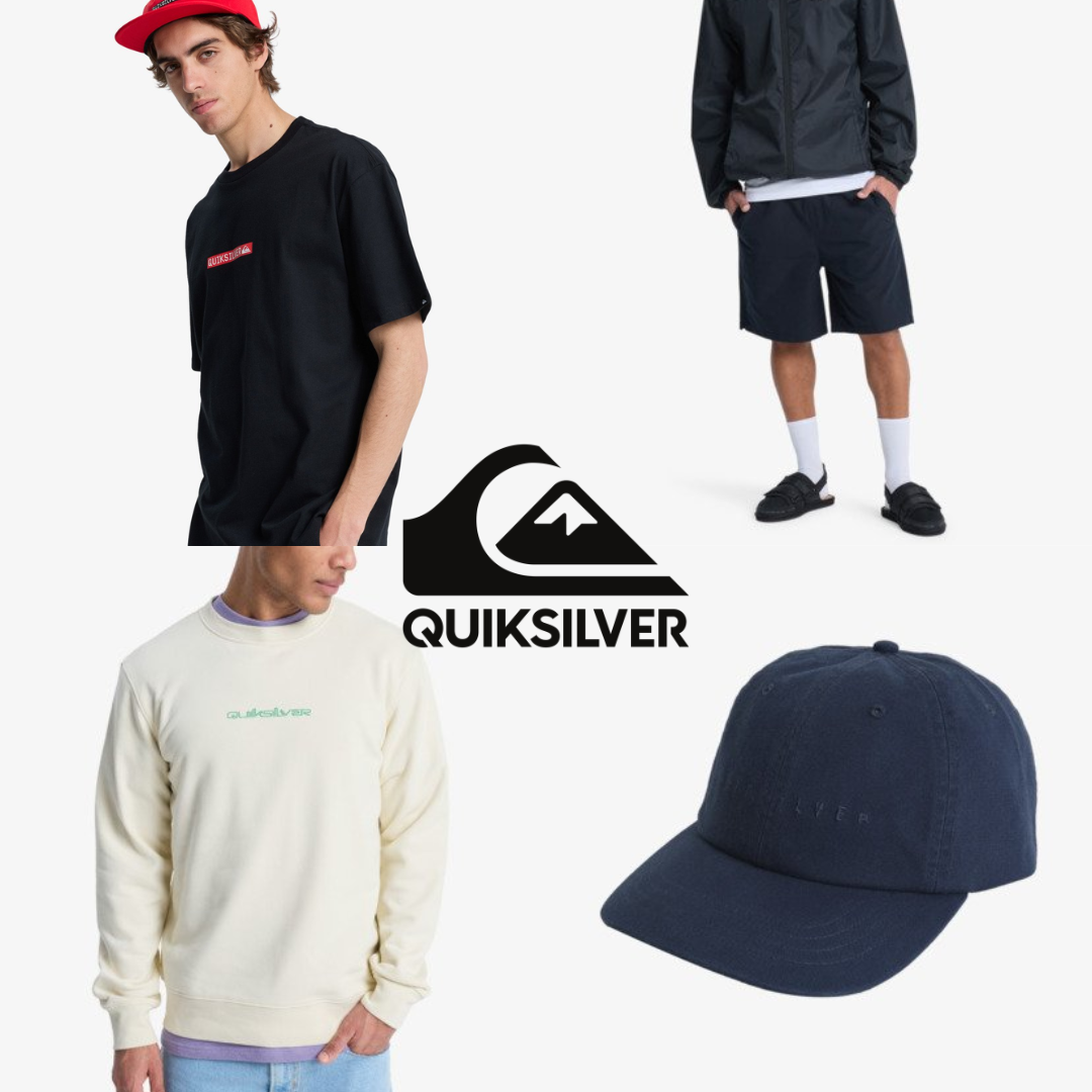 [Ventes Privées] Sélection d'articles Quiksilver en promotion - Ex : T-shirt manches courtes 100% Coton - Plusieurs couleurs (du XS au XXL)