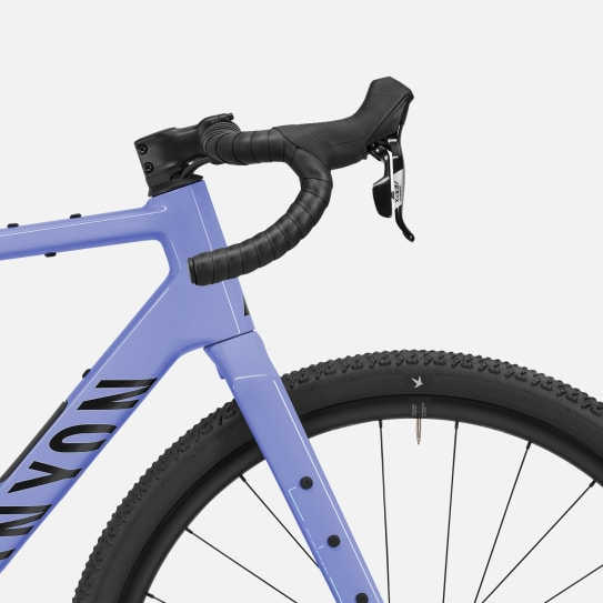 Vélo Gravel Canyon Grizl CF 6 (avec marquage bicycode) - Tailles M à 2XL, gris ou bleu