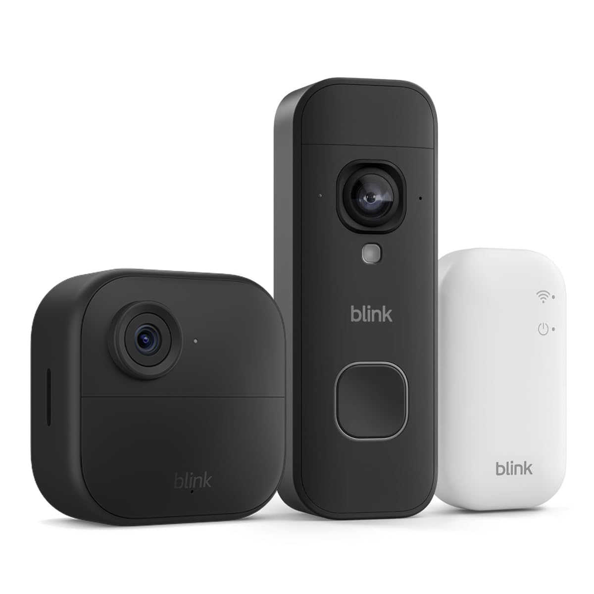 Caméra de surveillance connectée HD sans fil Blink Outdoor 4 + Blink Sonnette vidéo sans fil, 2K+
