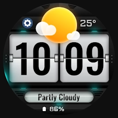 Weather Flip Animated Gratuit sur Android (Dématérialisé - Wear OS)
