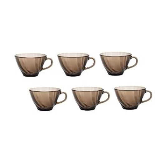 Lot de 6 tasses à café Duralex beau rivage - 18cl