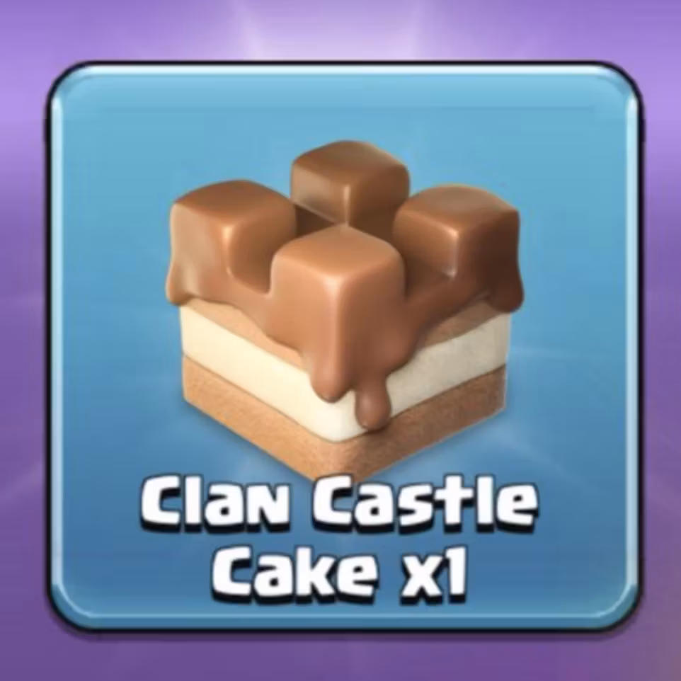 Gâteau château de clan gratuit sur Clash of Clans (Dématérialisé)