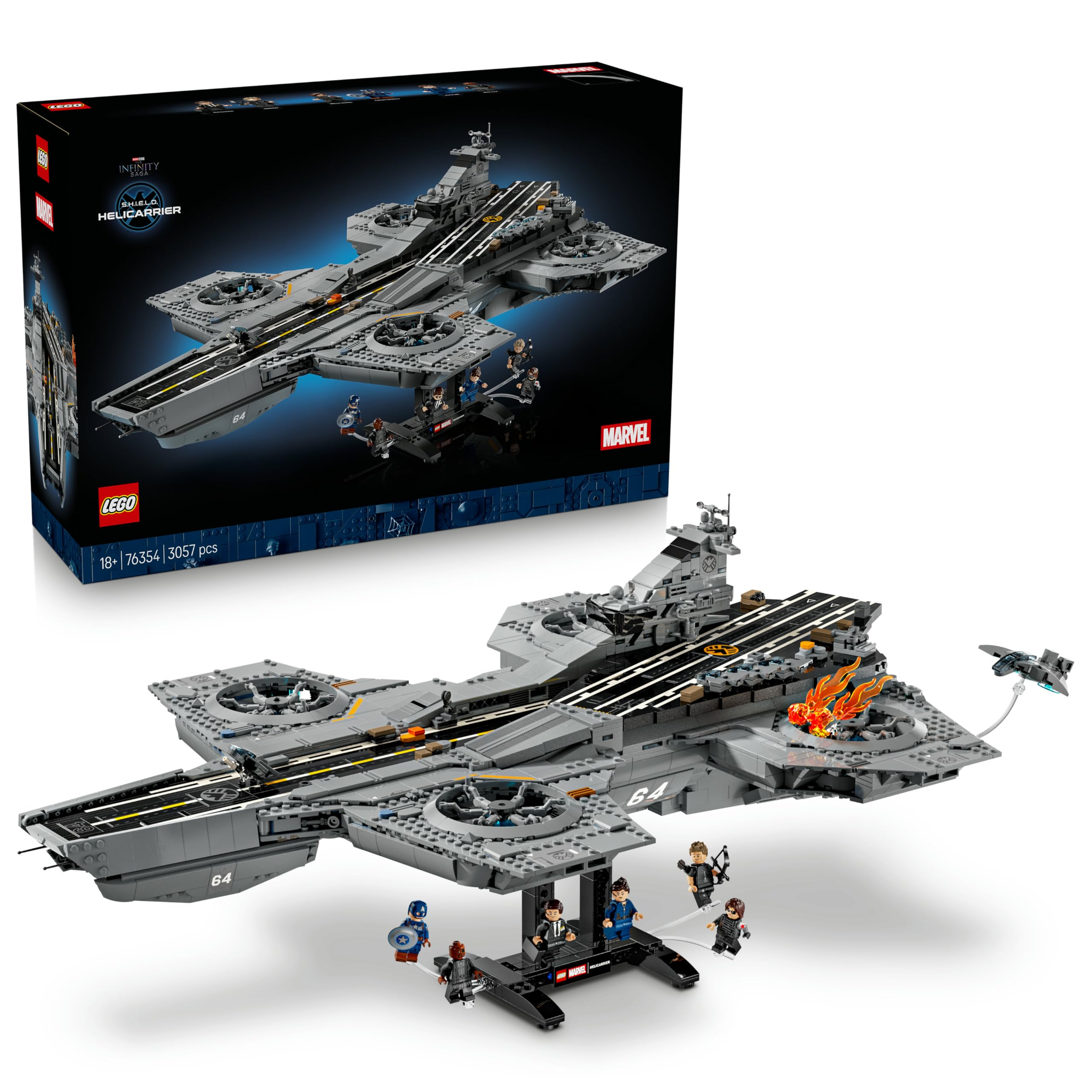Jouet Lego Marvel 76354 - L’Héliporteur du Shield