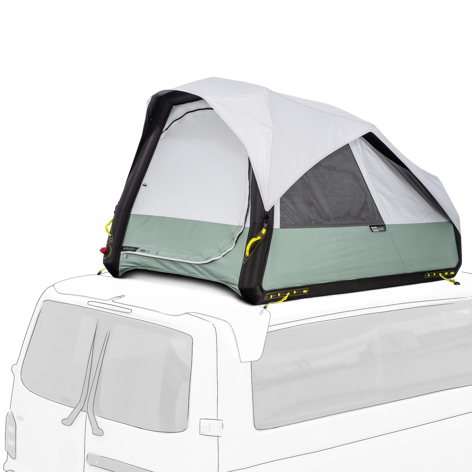 Tente de Van Quechua - Gonflable, 2 Places, Fresh & Black