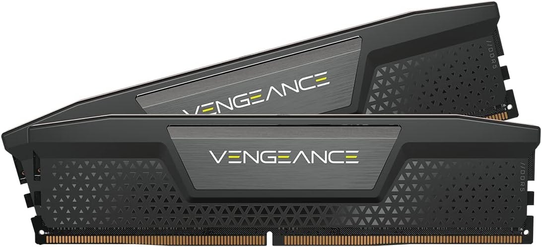 Mémoire PC RAM 32 Go (2x16Go) Corsair Vengeance CMK32GX5M2B6000C38 - CL38, DDR5, Jusqu'à 6000MHz