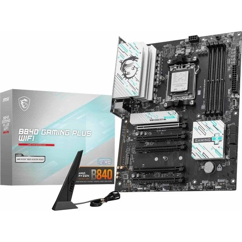 Carte mère MSI B840 Gaming Plus WIFI AMD - Socket AM5, DDR5 ATX, WiFi 7 M.2 RAID