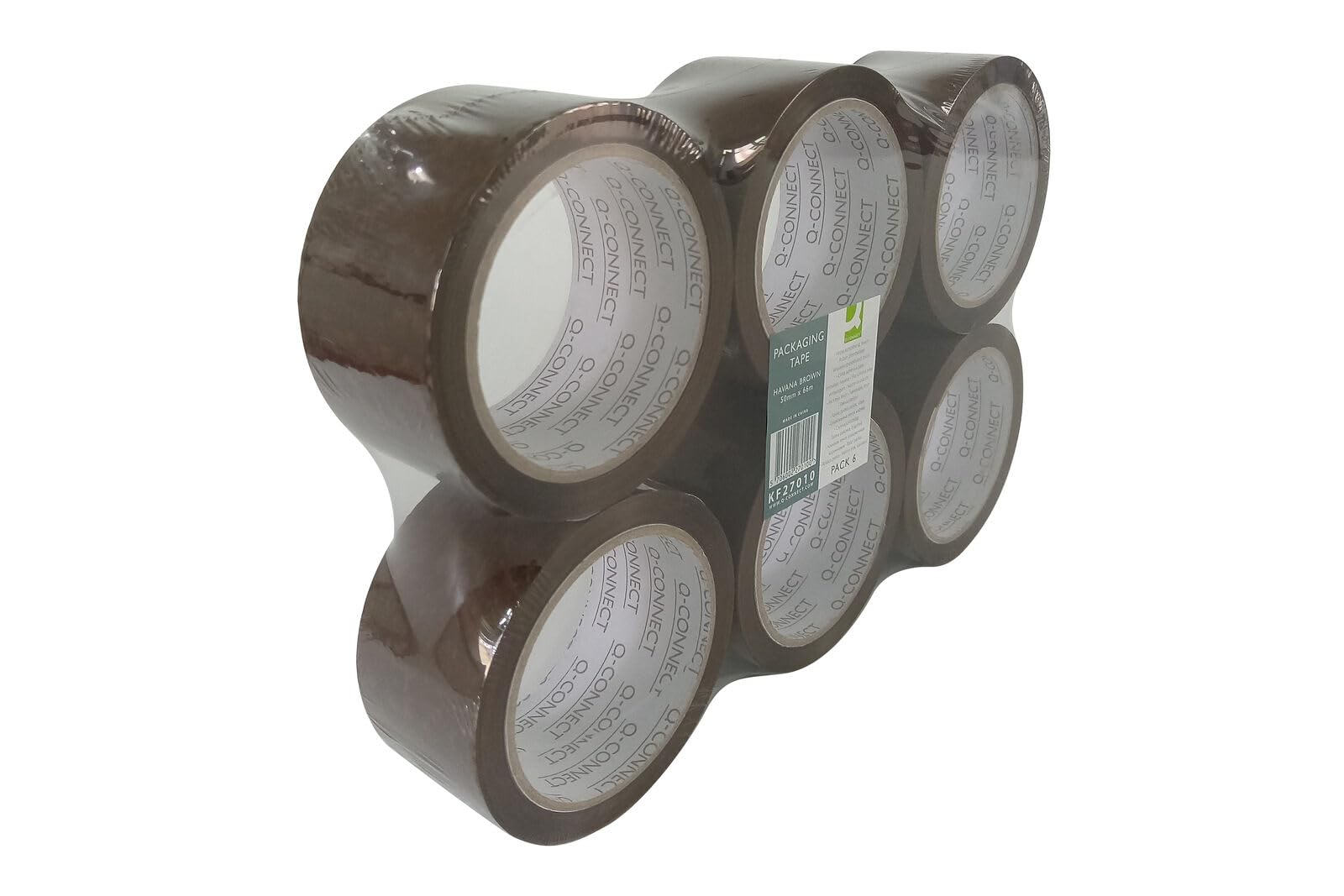 Lot de 6 rouleaux de Ruban Adhésif Q-Connect - 50 mm x 66 m