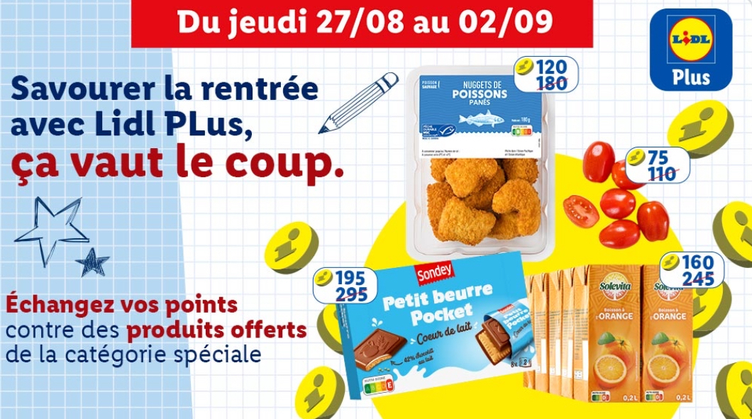 [Lidl+] Promo d’échange de points sur une séléction d’articles
