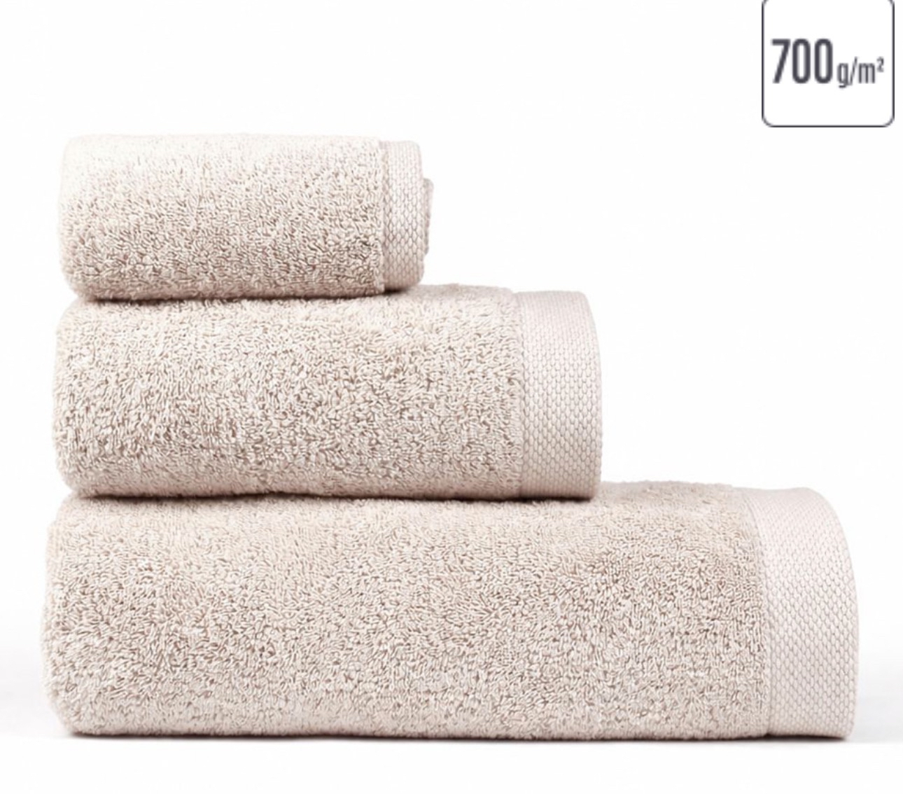 Sélection de serviettes en promotion - Ex: Lot de 2 Serviettes Excellence - 100% coton, 700 g/m², 30 x 50 cm, Plusieurs coloris disponible