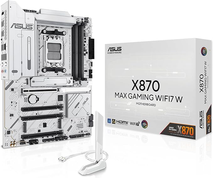 Carte mère gaming ASUS X870 MAX Gaming WIFI7 W, socket AMD AM5
