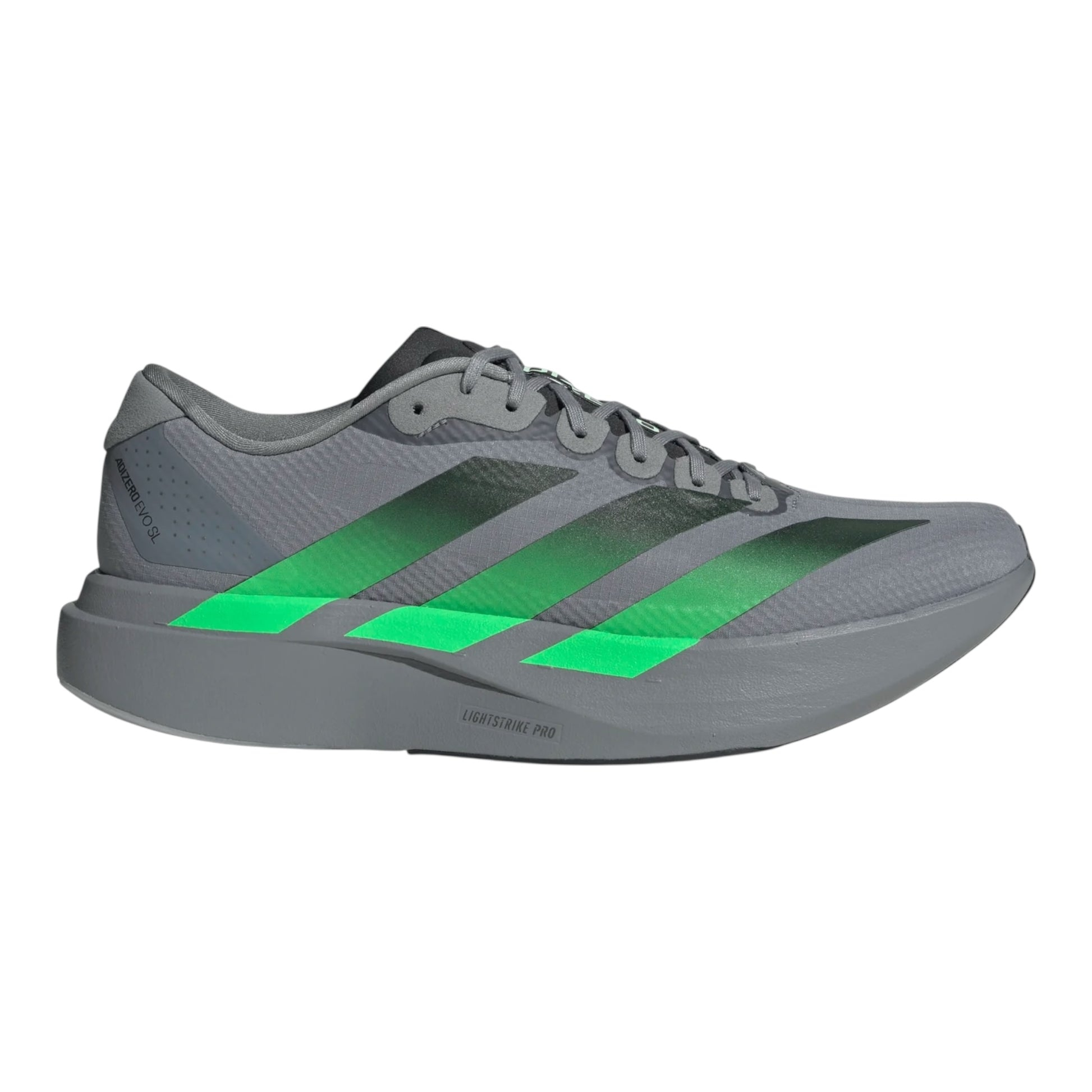 Chaussures running homme adidas Adizero Evo SL Woven - Grey / Screaming Green / Carbon, 41.1/3 et 46.2/3