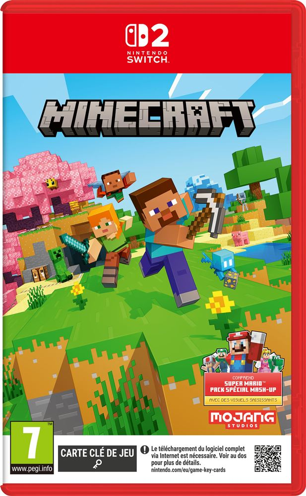 [Précommande] Minecraft sur Nintendo Switch 2 (comprend Super Mario pack Spécial Mash-Up)