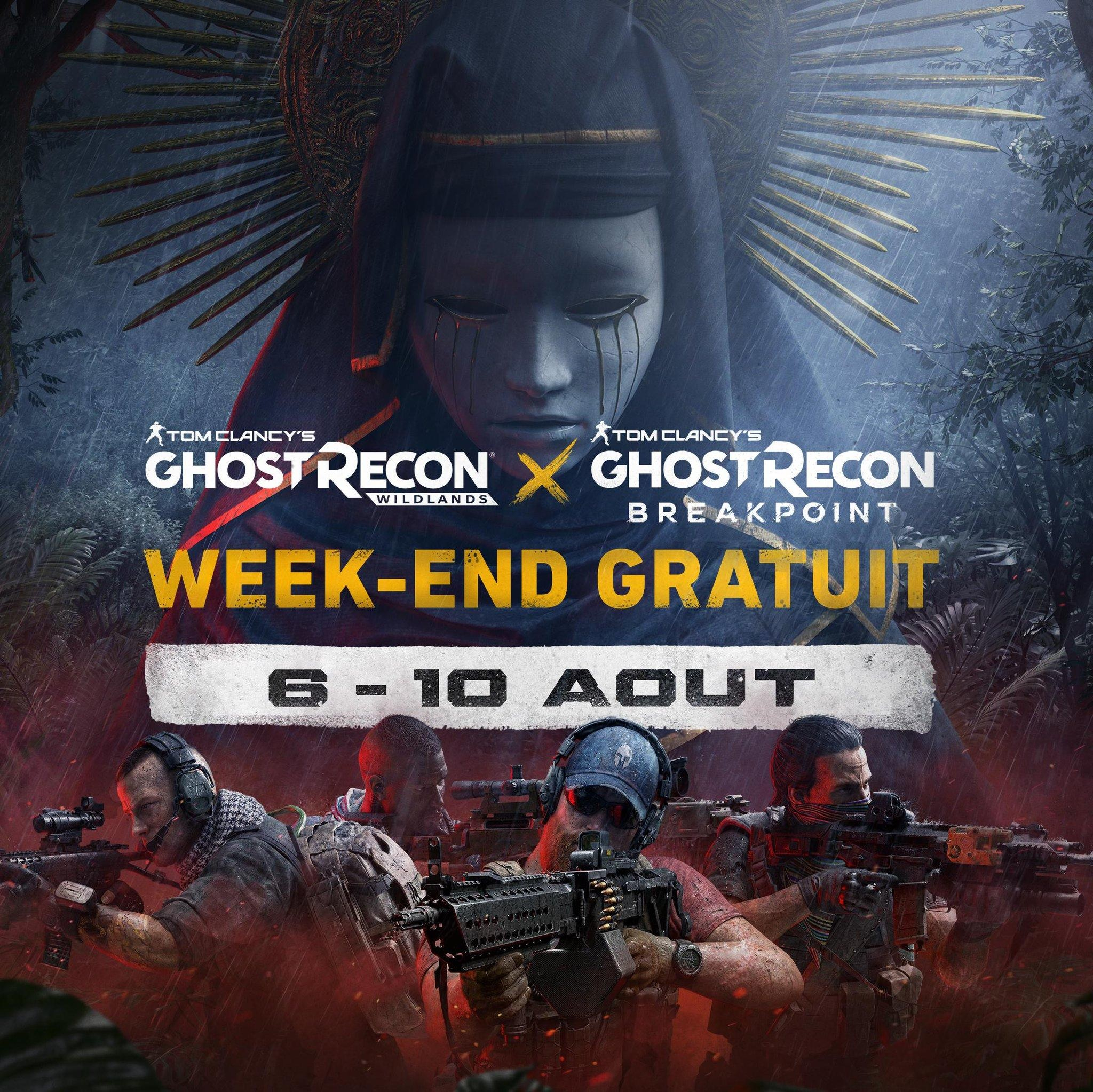 Tom Clancy's Ghost Recon Wildlands et Breakpoint jouables gratuitement du 6 au 10 août sur Xbox, PS4, PS5 & PC (Dématérialisé)