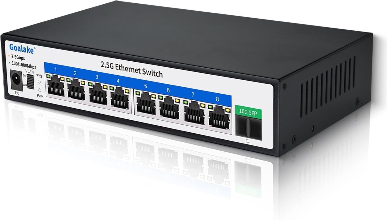 Switch Bureau Goalake 8 Ports 2.5G + 1 Port SFP+ 10G (vendeur tiers)