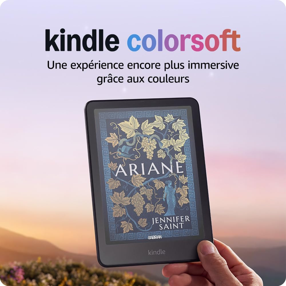 Liseuse Amazon Kindle Colorsoft (Nouvelle génération) - avec écran couleur et éclairage chaud réglable - 16 Go