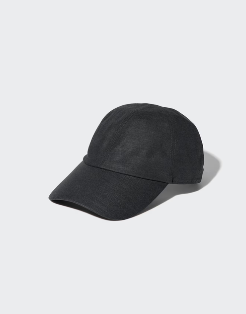 Casquette ajustable en lin mélangé