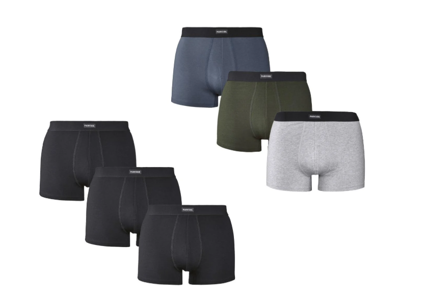 Lot de 3 boxers homme Parkside, tailles : S au XL, plusieurs coloris