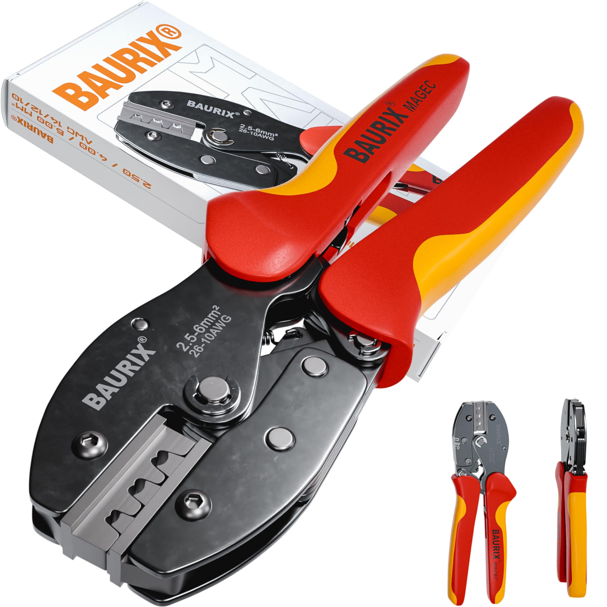 Pince à Sertir MC4 Baurix - 2,5-6 mm² , Câble PV, à Cliquet (Vendeur tiers)