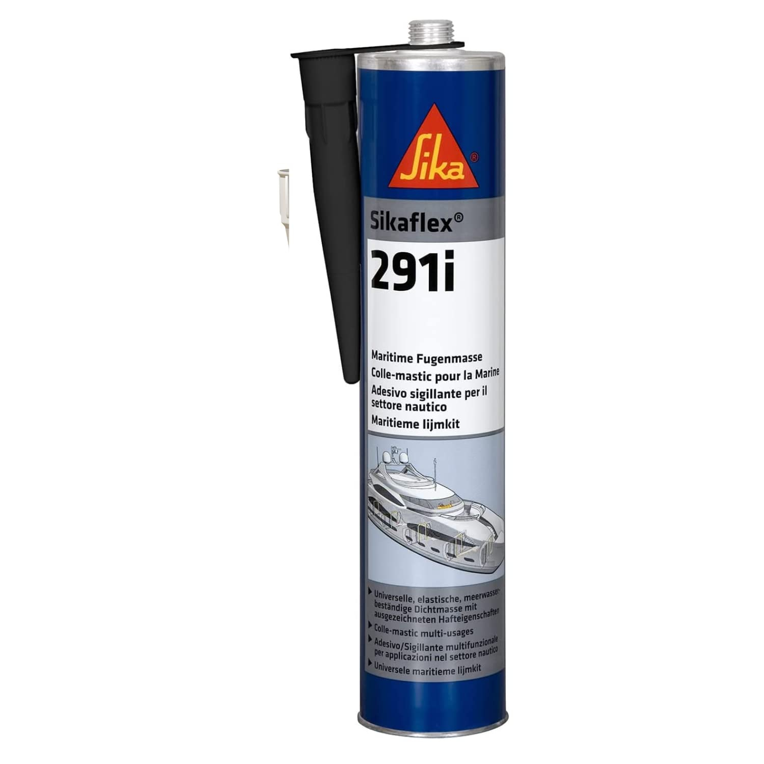 Colle-mastic Marine multi-usages Sika Sikaflex 291i - Noir, 300ml