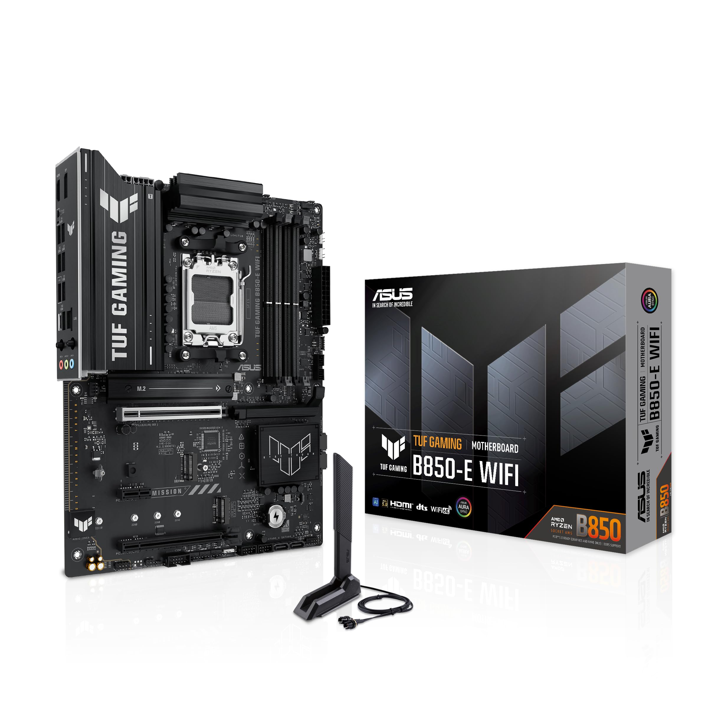 Carte mère ASUS TUF Gaming B850-E WiFi - PCIe 5.0, WiFi 6E, ATX, AM5 (via ODR 15€)