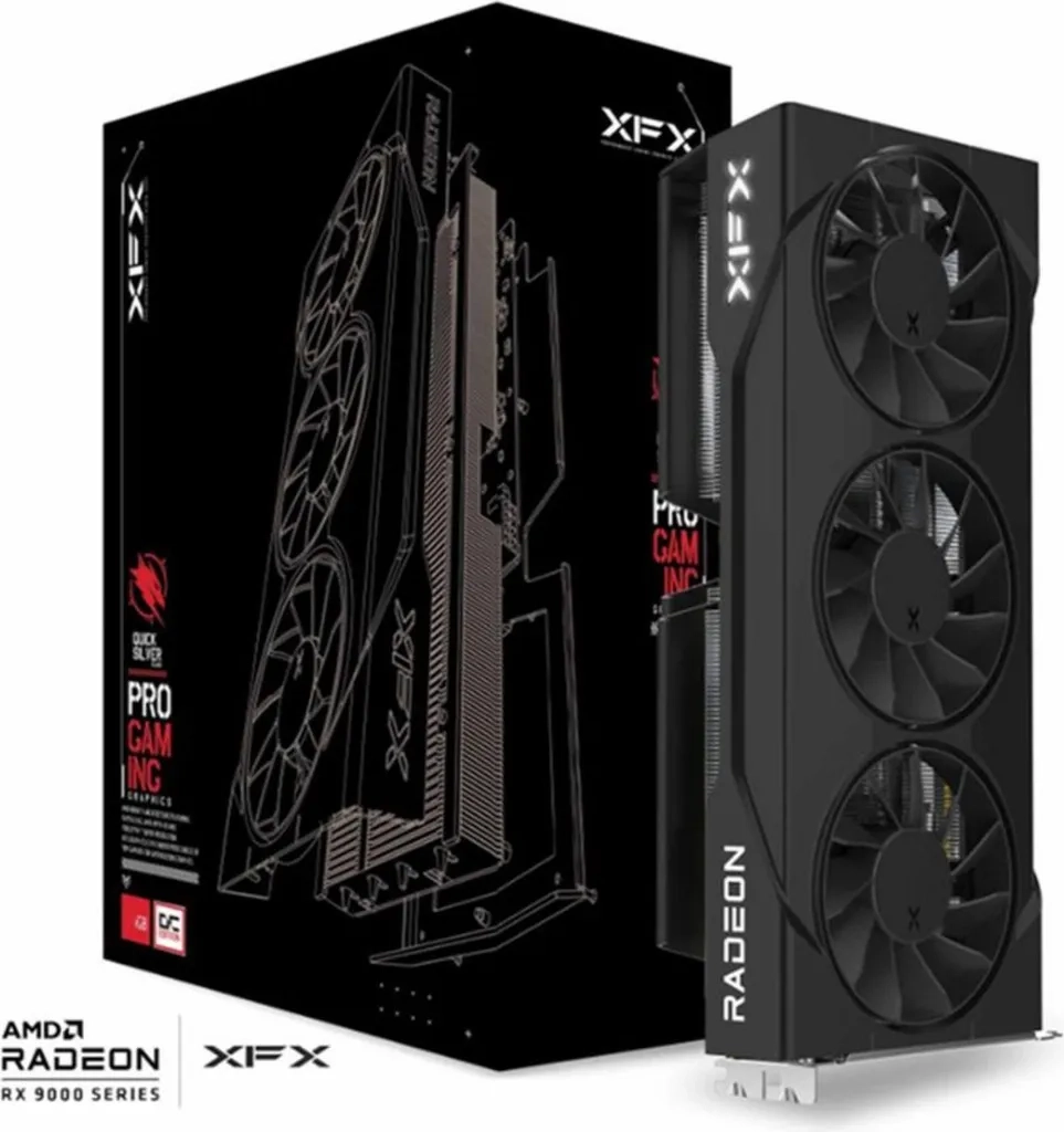 Carte graphique XFX Swift RX 9060XT OC 3 ventilateurs - 16 Go