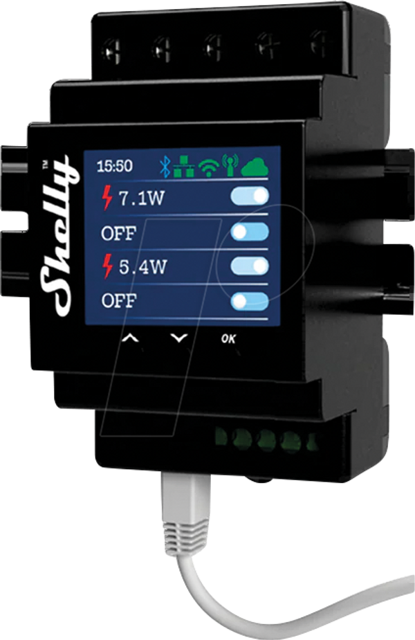 Commutateur intelligent 4 voies Shelly Pro 4PM -
