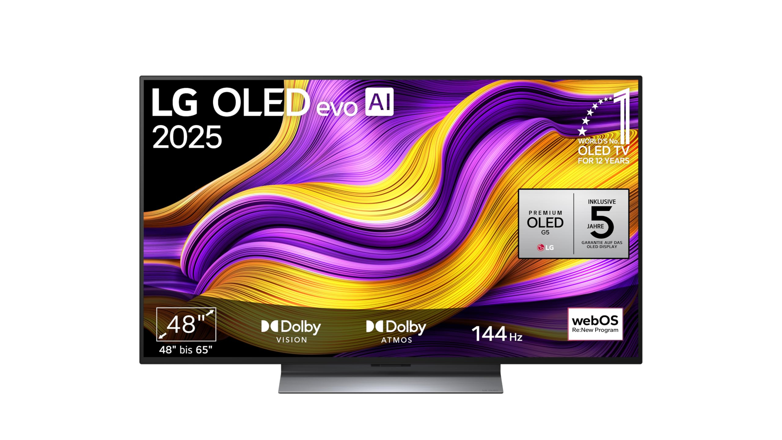 TV 48" LG OLED48G5 Oled Evo - 120 Hz, processeur AI 4K α11