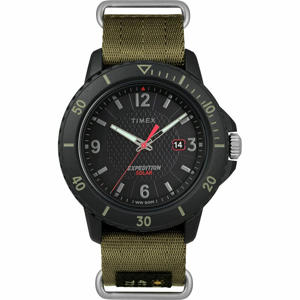 Montre Solaire Timex Gallatin Solaire - 44mm, mouvement Quartz