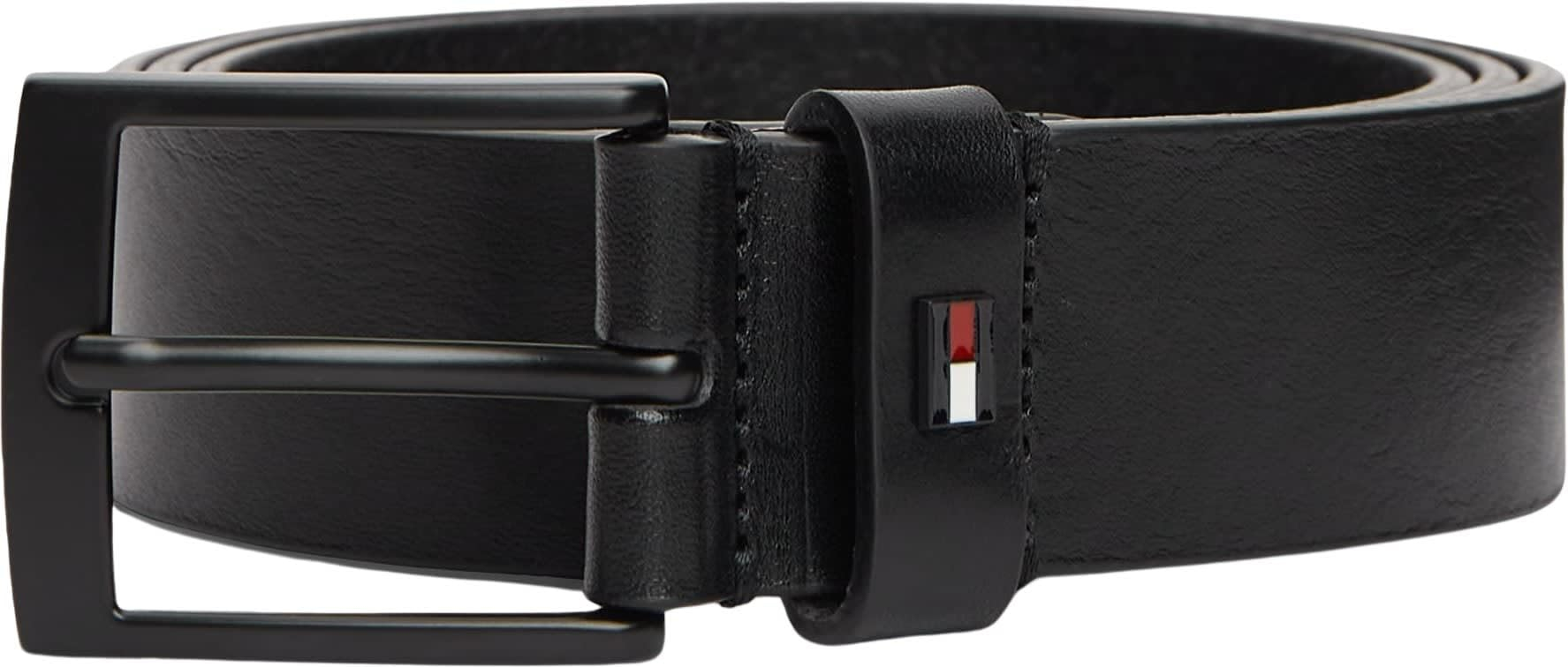 Ceinture Tommy Hilfiger 100% Cuir 3.5 cm - Noir (taille 95)