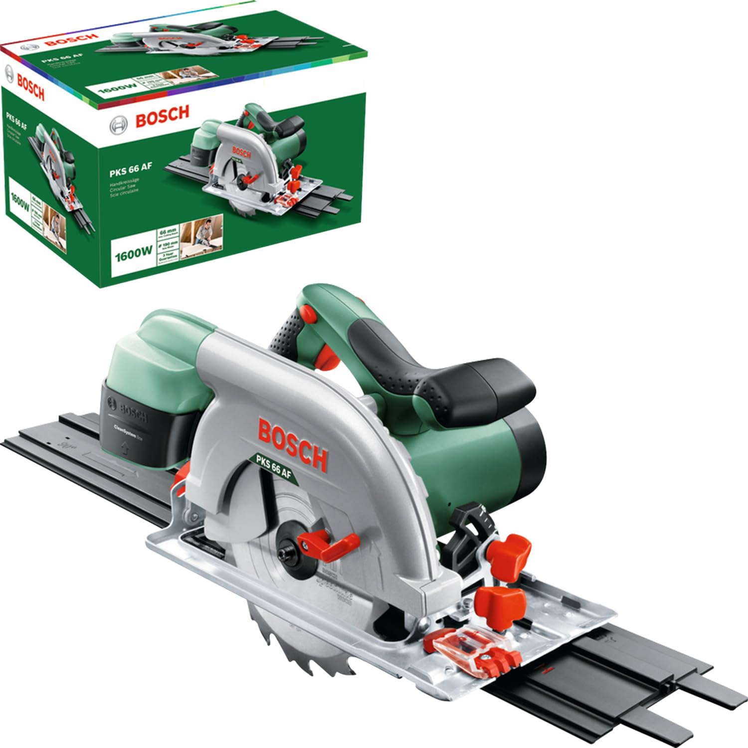 Scie circulaire Bosch PKS 66 AF + rail