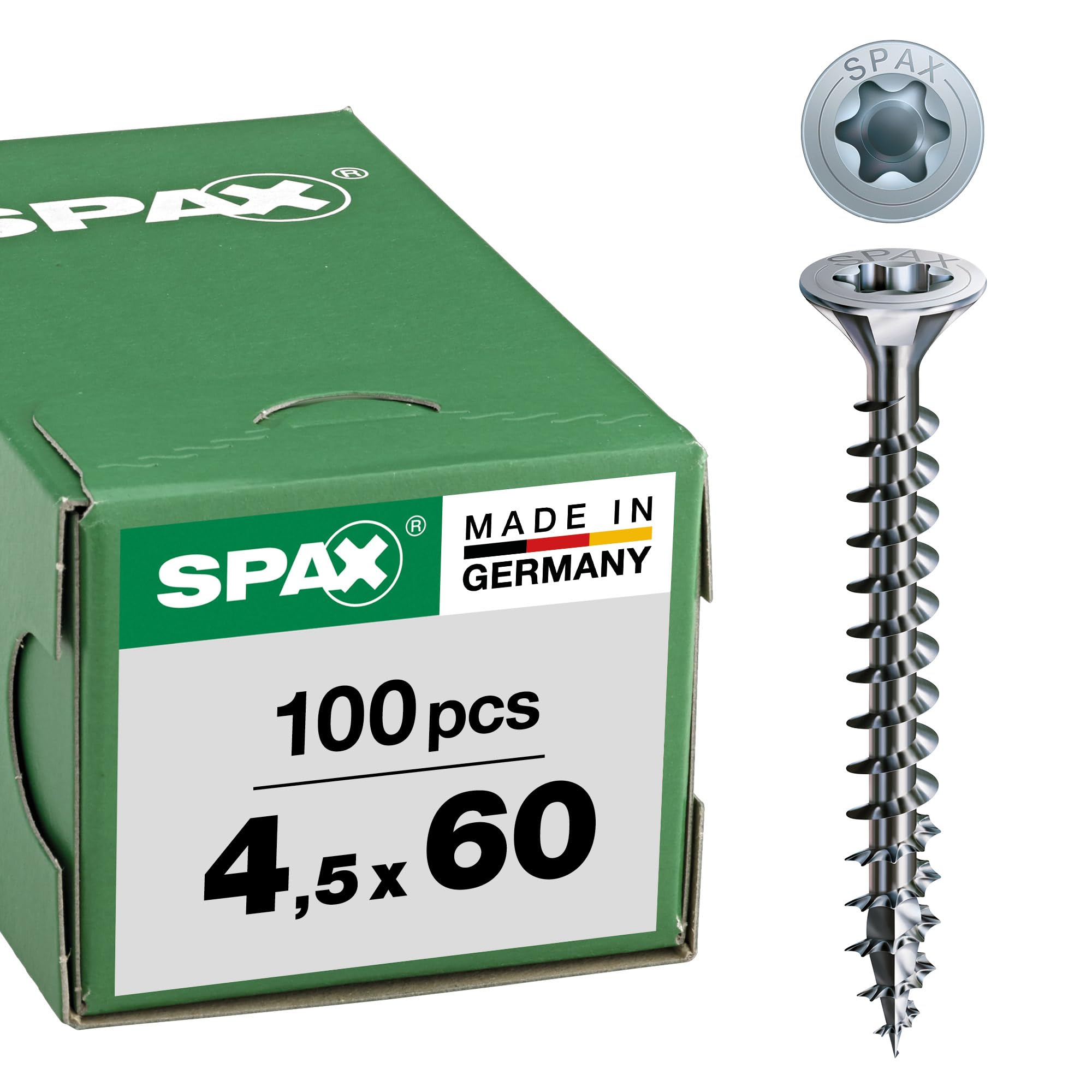 Lot de 100 Vis universelle Spax - 4,5 x 60 mm