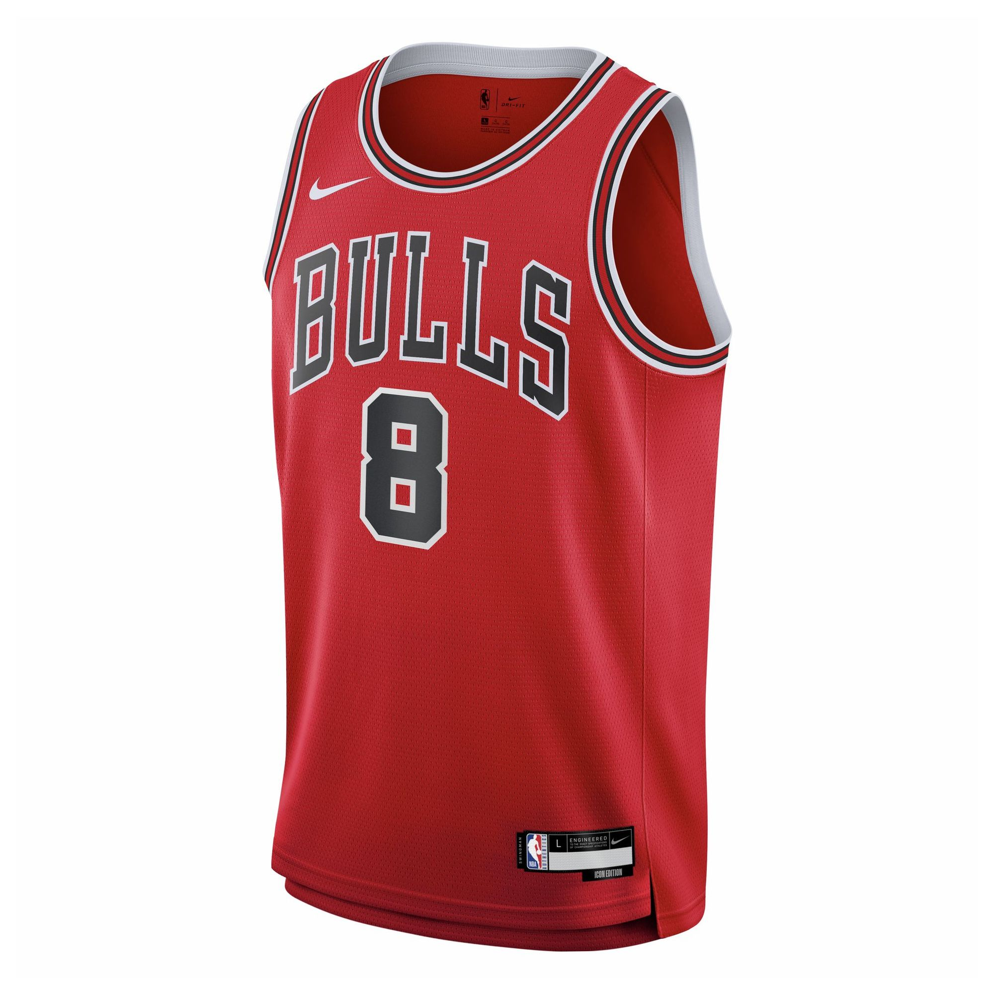 Sélection de maillots de basketball enfant - Ex: Maillot Icon Swingman Chicago Bulls Zach Lavine Nike - du S au XL