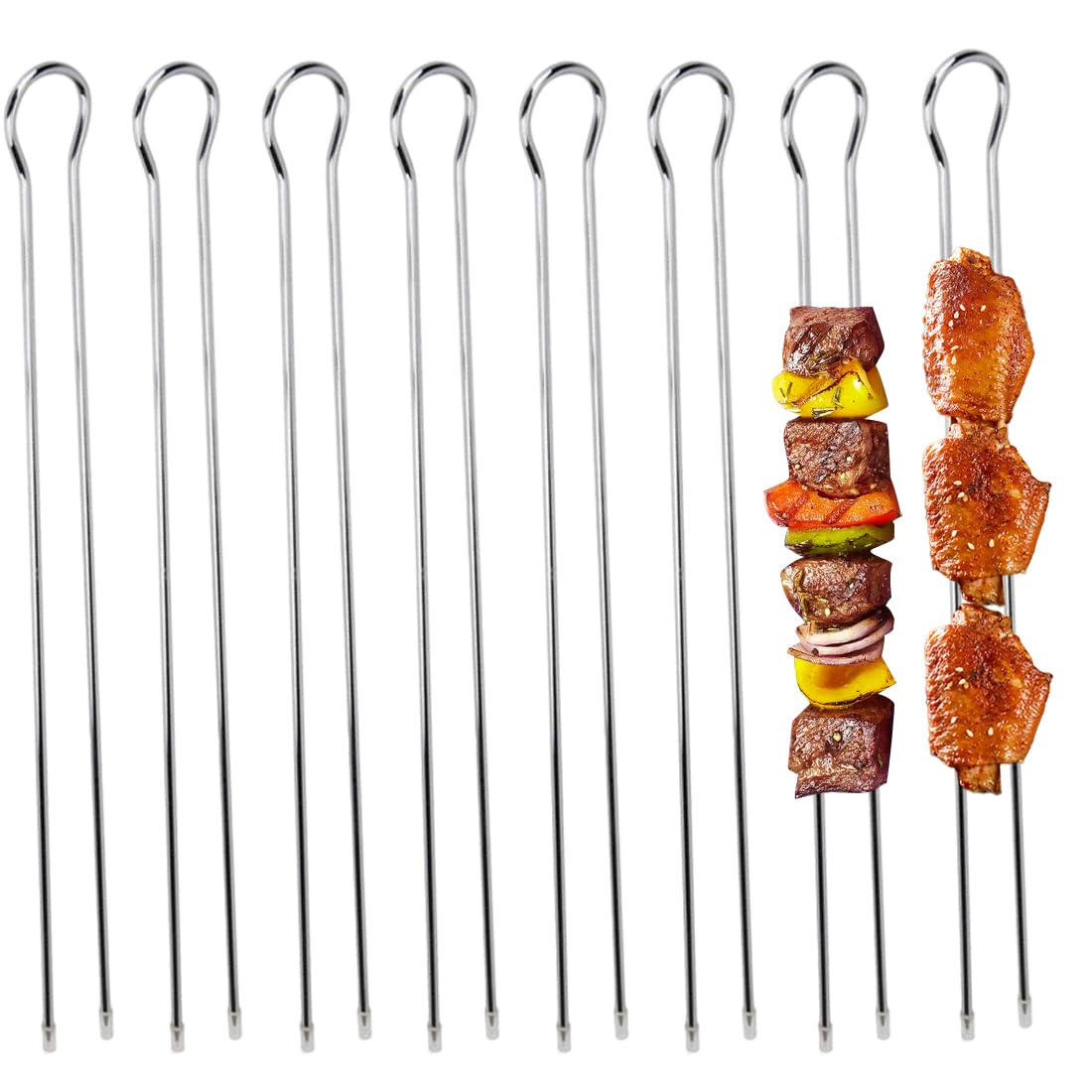 12 Pics à Brochettes Doubles - 28 cm (Vendeur Tiers)