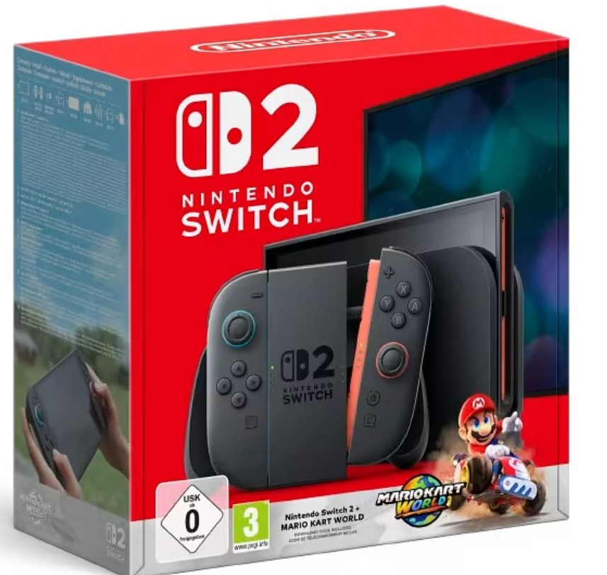 Console Nintendo Switch 2 avec Mario Kart World (Dématérialisé - Via 149,70€ en bon d'achat) - E.Leclerc Libourne (33)
