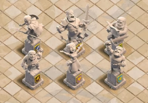Statue décoratif Gratuite sur Clash of Clans