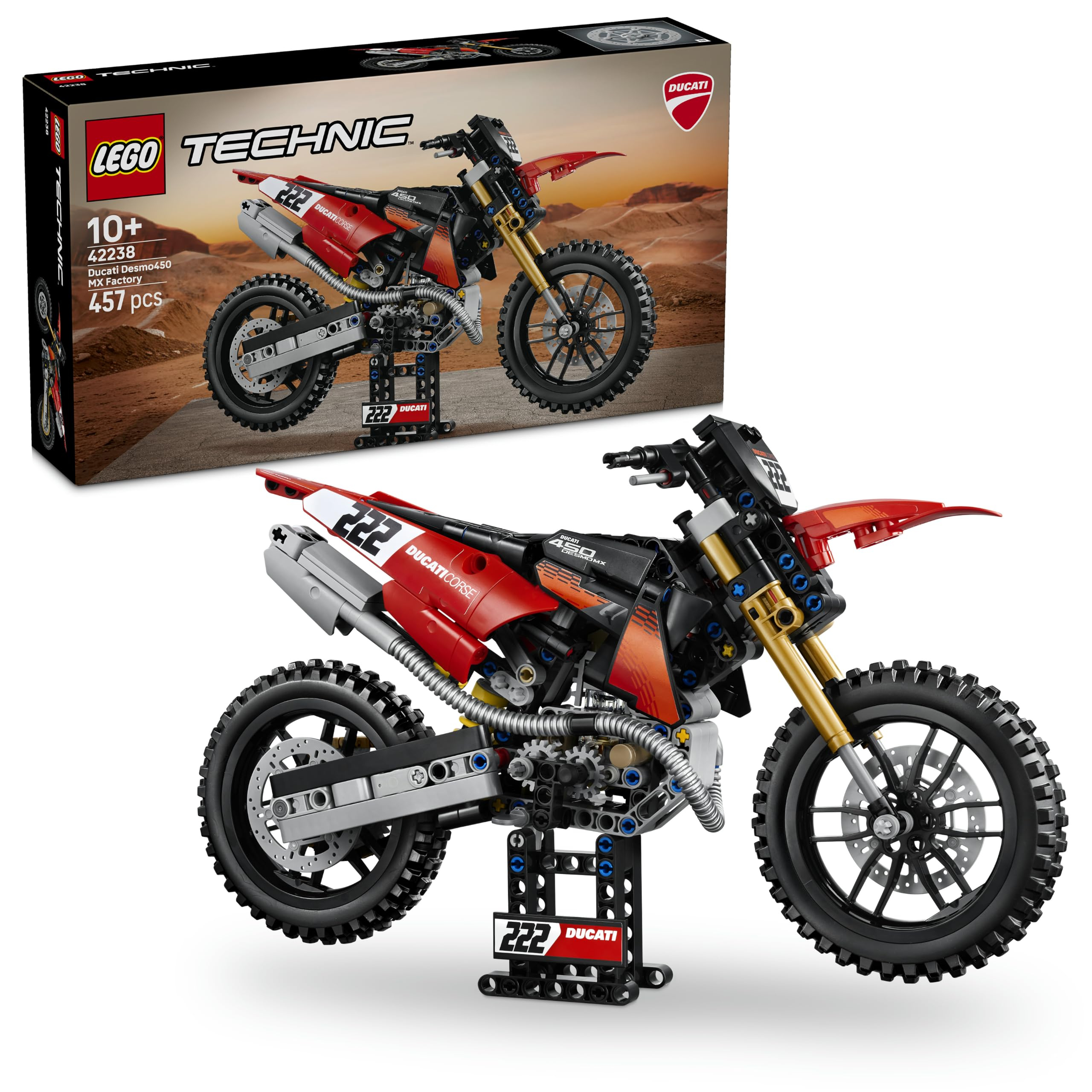 Lego Technic 42238 - Moto Ducati Desmo 450 MX Factory
