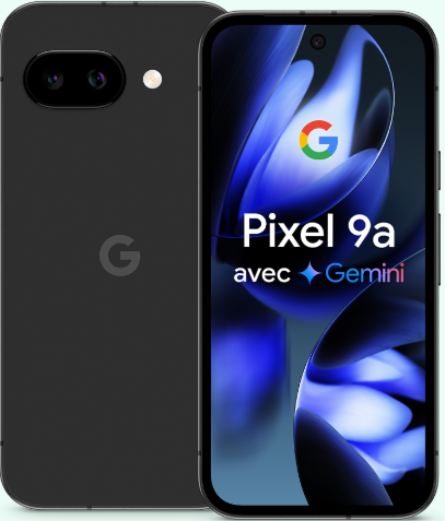 [Clients Red by SFR] Smartphone 6.3" Google Pixel 9a 128Go noir (via 200€ d'ODR sur facture + 50€ de bonus reprise)