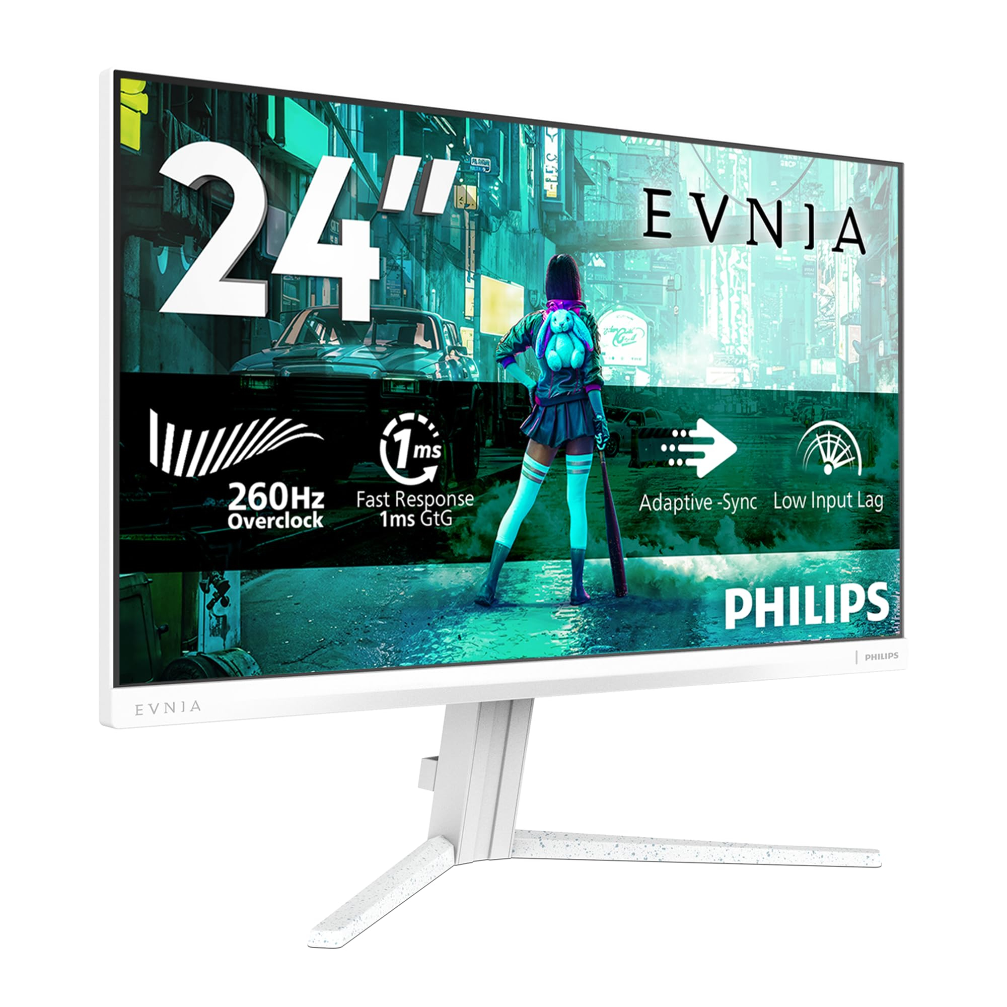 Écran PC 23,8" Philips Evnia - FHD 260Hz Fast IPS 107% SRGB (85.9% DCI-P3) HDR10 Compatible GSYNC