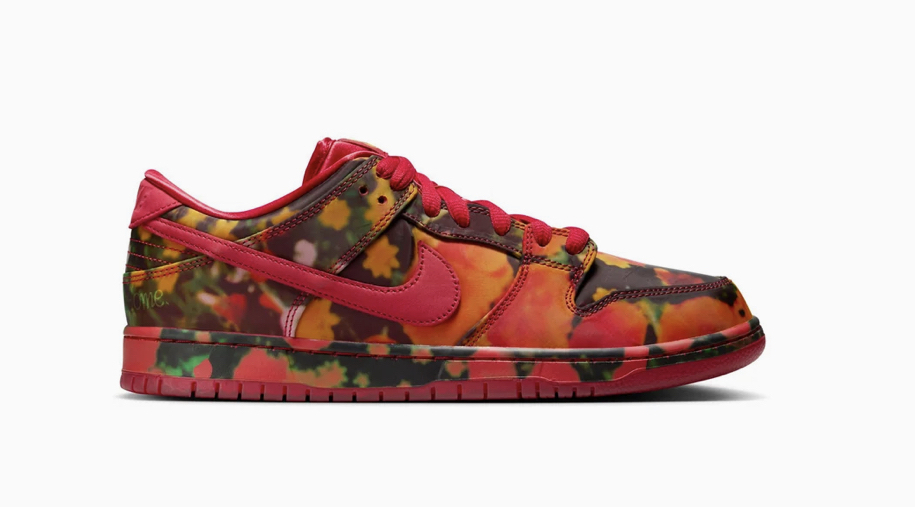 Baskets Nike SB Dunk Low X the Wizard of Oz Poppy Field - Tailles du 36,5 au 42,5