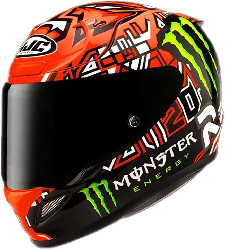 Casque Moto intégral Hjc Rpha 12 Quartararo Replica II - Black/Red MC1, Taille XXL