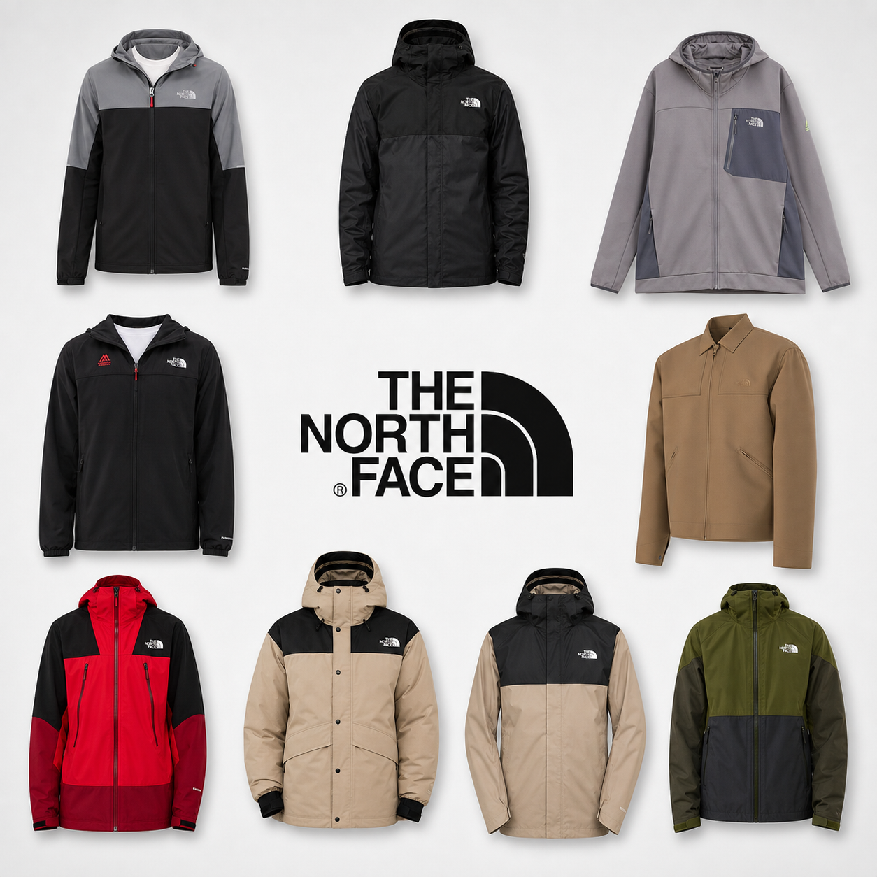 Sélection de vestes et manteaux The North Face en promotion - Ex : Veste noir et gris du S au 2XL
