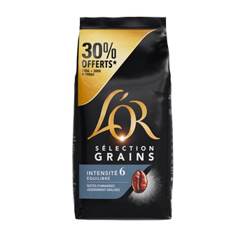 Café en grains sélection L'Or Intensité 6, 1kg - Moisselles (95)