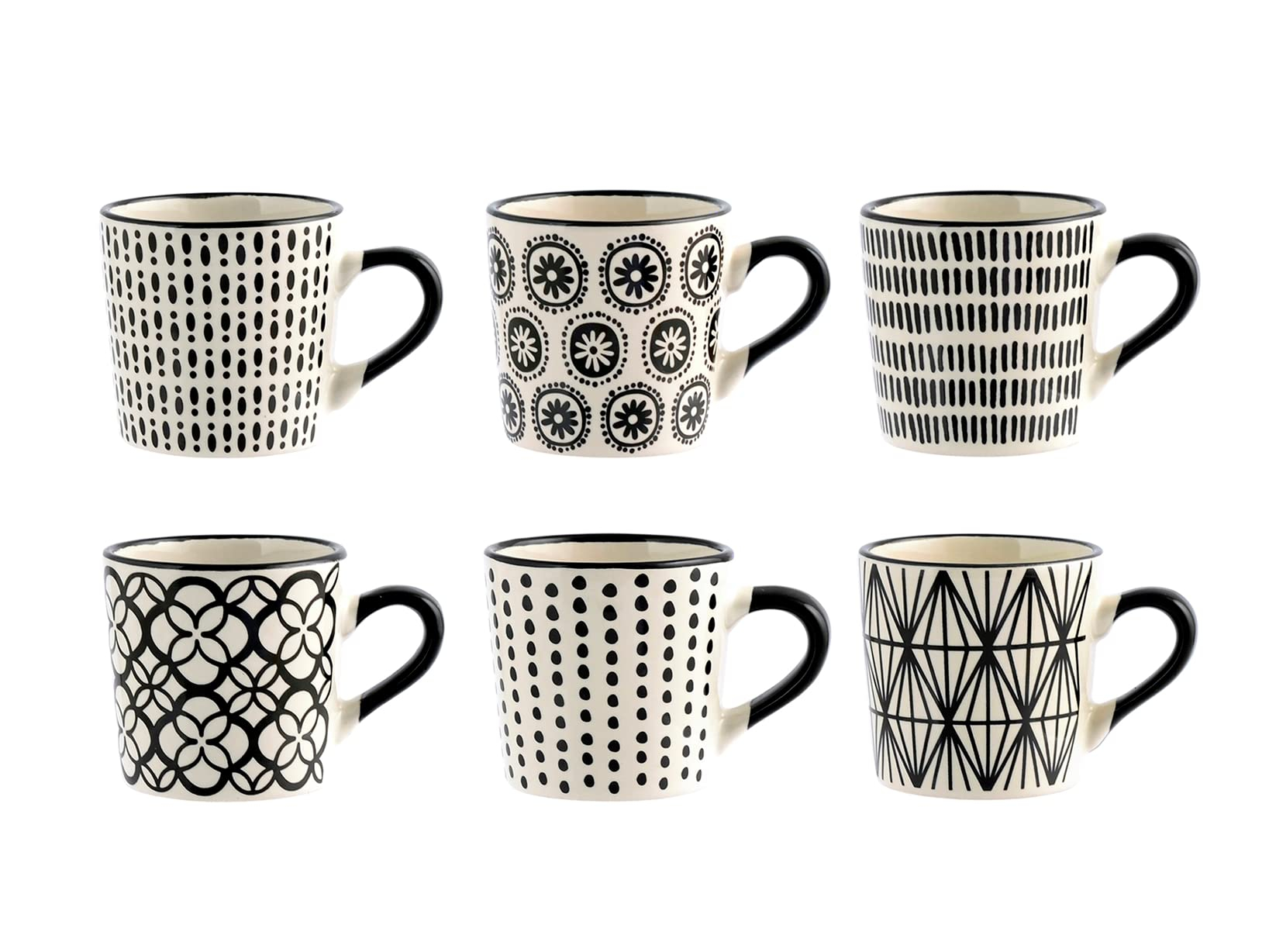 Set de 6 Tasses à Café en Stoneware