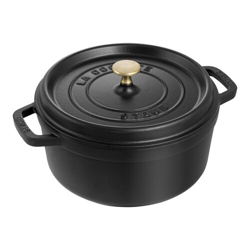 Cocotte en fonte Staub - 26cm, noir mat