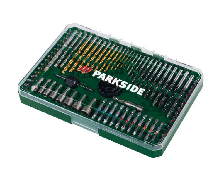 Set d’embouts, forets, douilles et scies cloches Parkside - 100 pièces