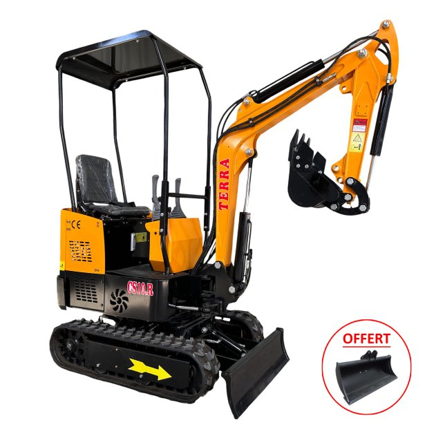 Mini pelle Terra cs10 + godet curage & creusage offert