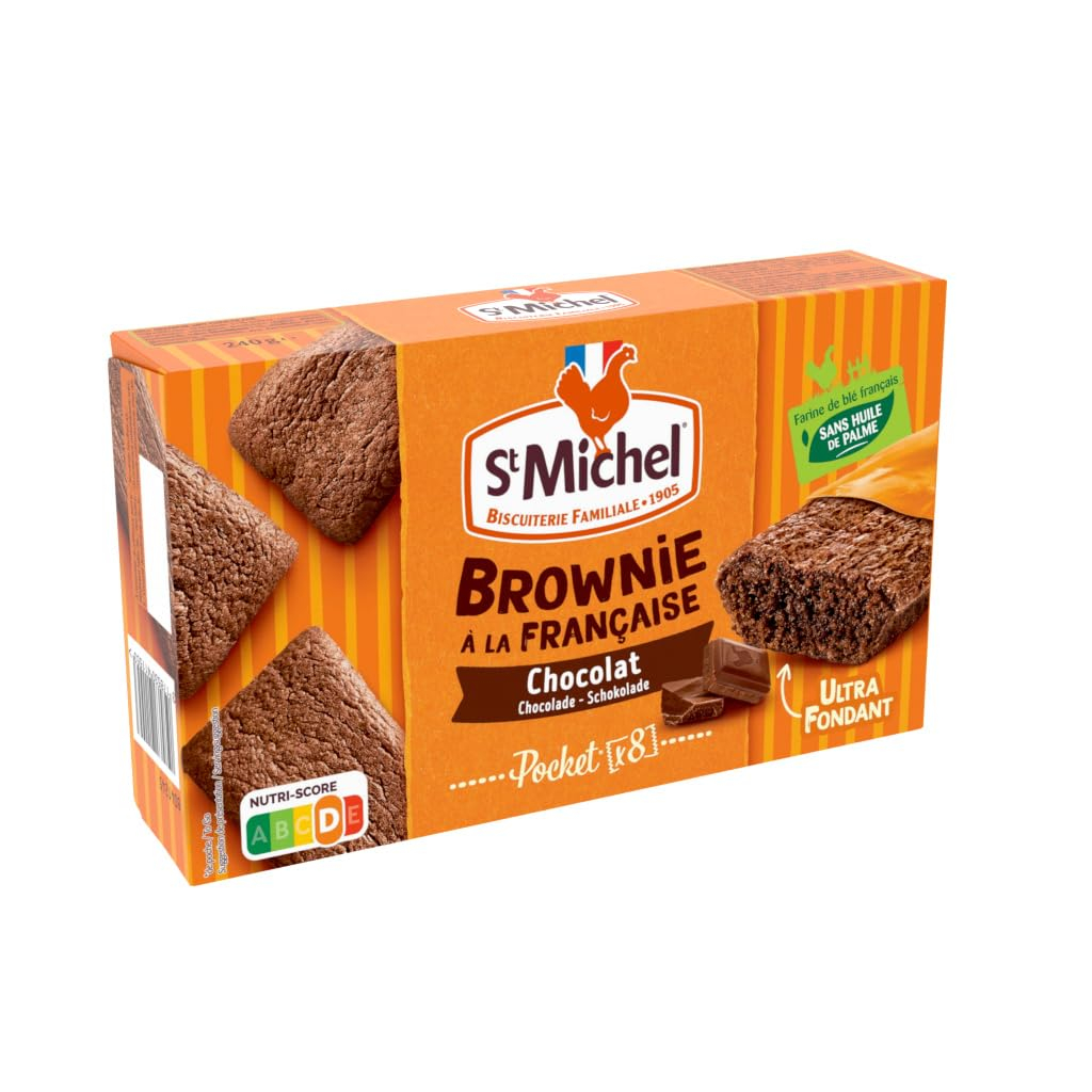 St Michel Mini brownie au chocolat - Les 8 sachets individuels 240g (Via Prévoyez Et Économisez)