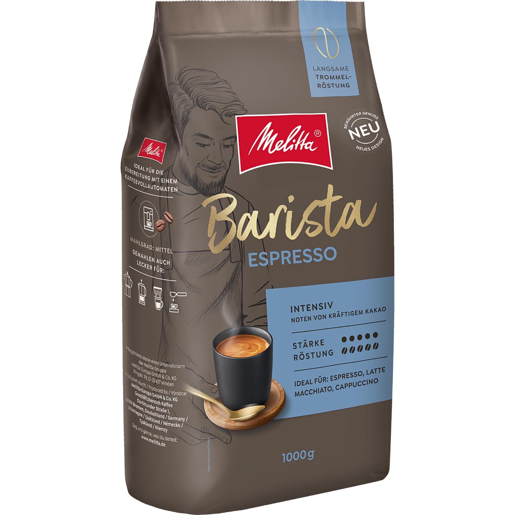 Café en grains Melitta Barista Classic Espresso 1kg (via prévoyez et économisez)