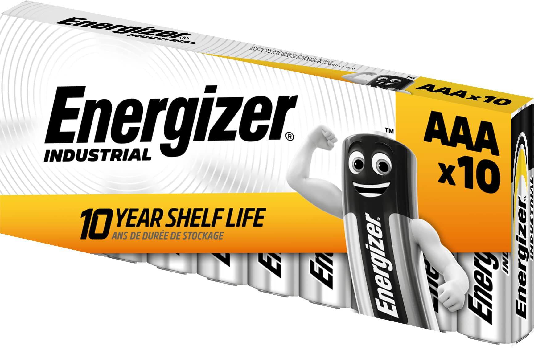 Paquet de 10 Batterie Energizer Industrial LR03 1.5V AAA